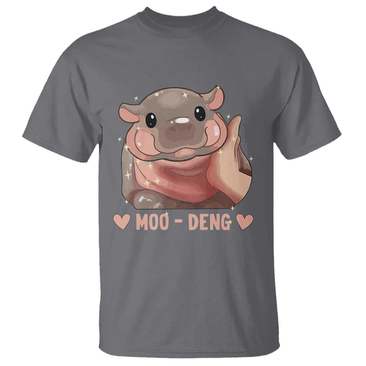 Funny Moo-Deng T Shirt Baby Pygmy Hippo Cute Zoo For Family Tee - Wonder Print Shop