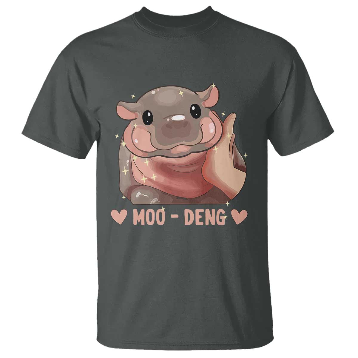 Funny Moo-Deng T Shirt Baby Pygmy Hippo Cute Zoo For Family Tee - Wonder Print Shop