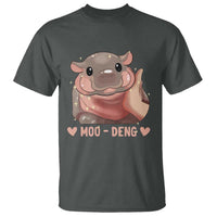 Funny Moo-Deng T Shirt Baby Pygmy Hippo Cute Zoo For Family Tee - Wonder Print Shop