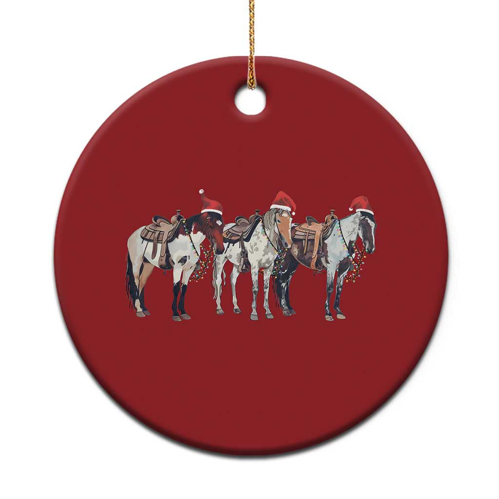 Horse Xmas Christmas Ornament Western Cowboy Cowgirl Howdy Country - Wonder Print Shop