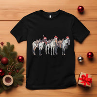 Horse Christmas T Shirt Western Cowboy Cowgirl Howdy Country - Wonder Print Shop