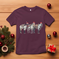 Horse Christmas T Shirt Western Cowboy Cowgirl Howdy Country - Wonder Print Shop