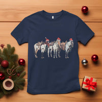 Horse Christmas T Shirt Western Cowboy Cowgirl Howdy Country - Wonder Print Shop