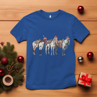 Horse Christmas T Shirt Western Cowboy Cowgirl Howdy Country - Wonder Print Shop