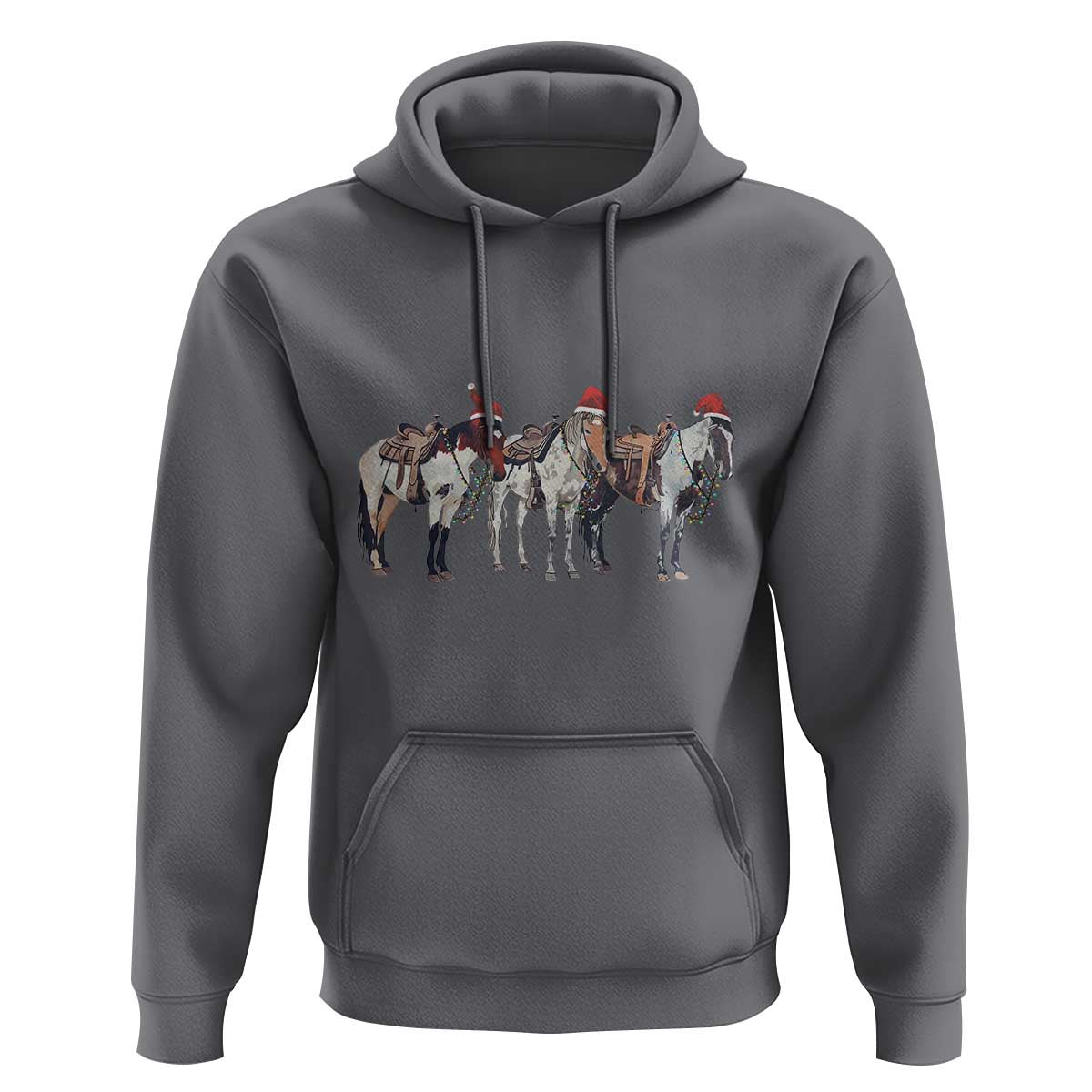 Horse Christmas Hoodie Western Cowboy Cowgirl Howdy Country