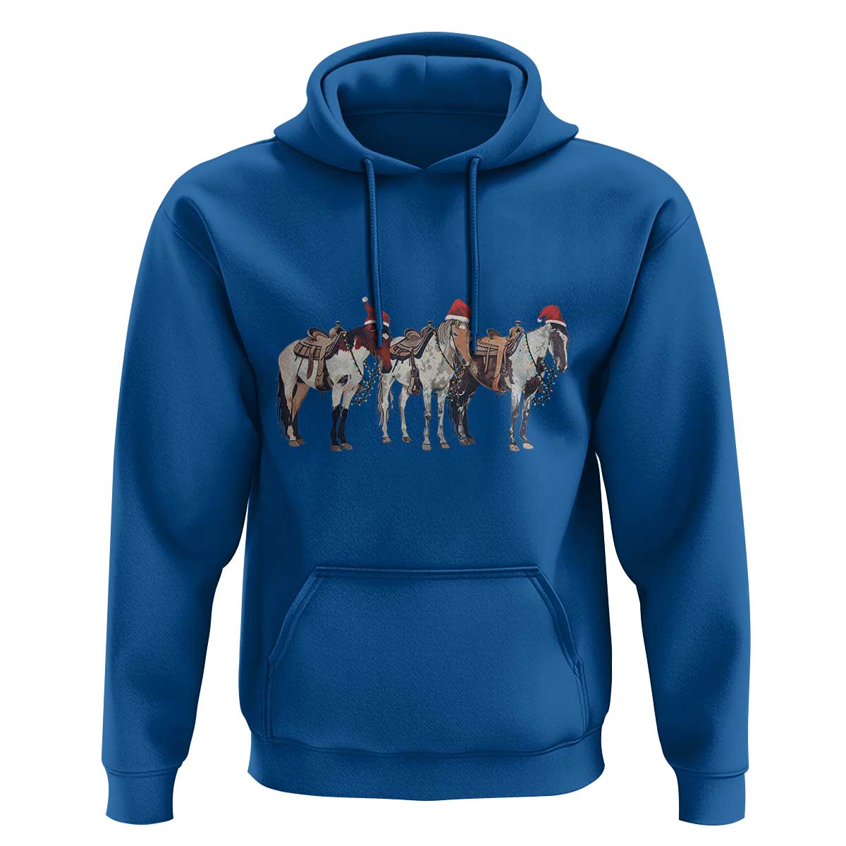 Horse Christmas Hoodie Western Cowboy Cowgirl Howdy Country