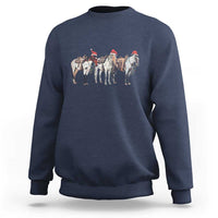 Horse Christmas Sweatshirt Western Cowboy Cowgirl Howdy Country - Wonder Print Shop