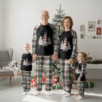 Christmas Let It Snow Plaid Pajama Set Funny Snowman Snowflakes Xmas Tree - Wonder Print Shop