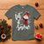 Christmas Let It Snow T Shirt Funny Snowman Snowflakes - Wonder Print Shop