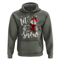 Christmas Let It Snow Hoodie Funny Snowman Snowflakes