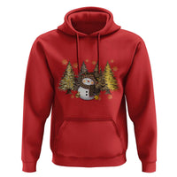 Christmas Snowman Hoodie Cute Winter Leopard Xmas Tree Farm