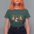 Christmas Snowman T Shirt For Women Cute Winter Leopard Xmas Tree Farm - Wonder Print Shop