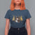 Christmas Snowman T Shirt For Women Cute Winter Leopard Xmas Tree Farm - Wonder Print Shop