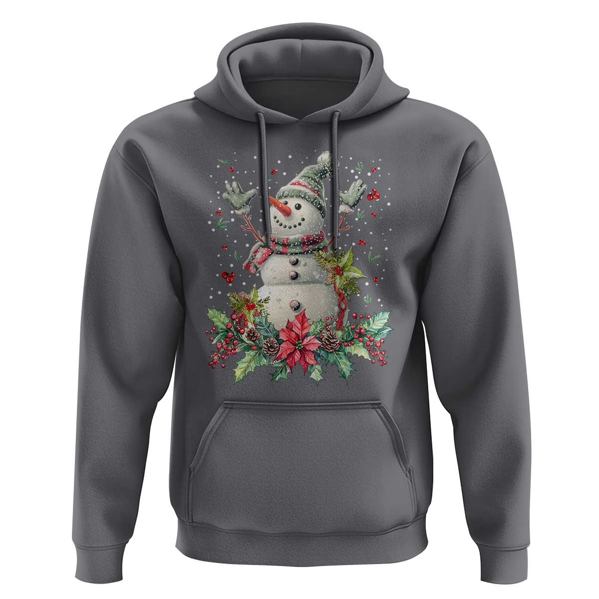 Christmas Snowman Hoodie Retro Winter Holiday Gift For Her