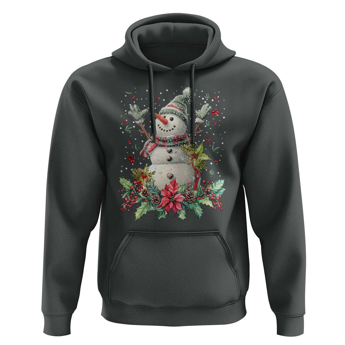 Christmas Snowman Hoodie Retro Winter Holiday Gift For Her