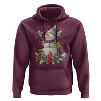 Christmas Snowman Hoodie Retro Winter Holiday Gift For Her