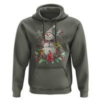 Christmas Snowman Hoodie Retro Winter Holiday Gift For Her