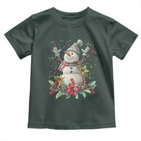 Christmas Snowman Toddler T Shirt Retro Winter Holiday Gift For Her
