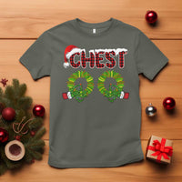 Christmas Couples T Shirt Chest Nuts Funny Couples Matching Chestnuts - Wonder Print Shop