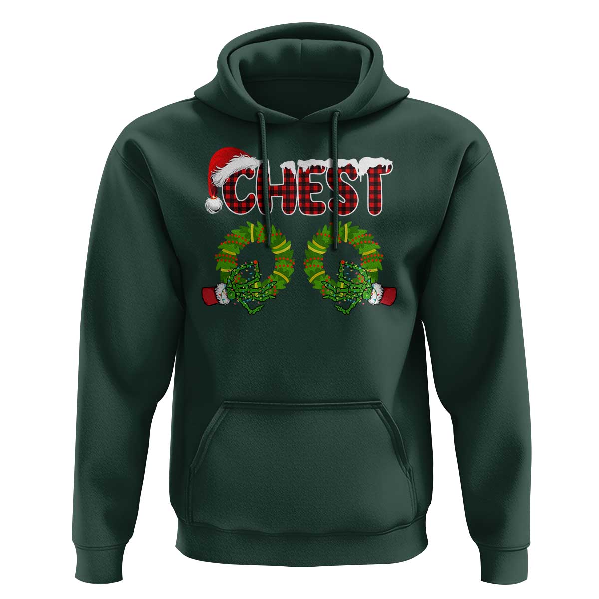 Christmas Couples Hoodie Chest Nuts Funny Couples Matching Chestnuts