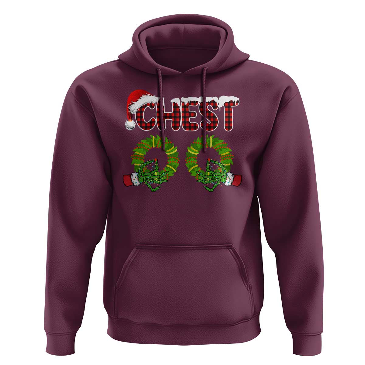 Christmas Couples Hoodie Chest Nuts Funny Couples Matching Chestnuts