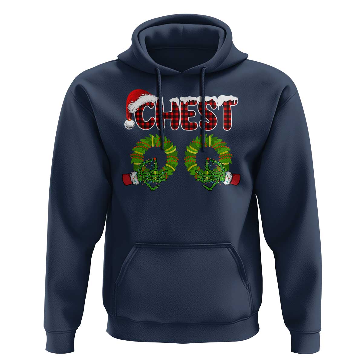 Christmas Couples Hoodie Chest Nuts Funny Couples Matching Chestnuts