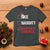 Christmas Santa T Shirt Nice Naughty Insufficient Evidence Xmas List - Wonder Print Shop