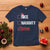 Christmas Santa T Shirt Nice Naughty Bruh Xmas List - Wonder Print Shop