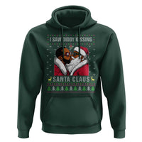 Funny Dirty Christmas Hoodie I Saw Diddy Kissing Santa Claus Ugly Xmas Sweater