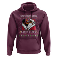 Funny Dirty Christmas Hoodie I Saw Diddy Kissing Santa Claus Ugly Xmas Sweater