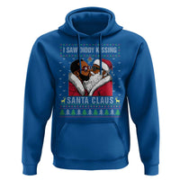 Funny Dirty Christmas Hoodie I Saw Diddy Kissing Santa Claus Ugly Xmas Sweater