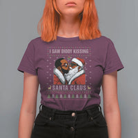 Funny Dirty Christmas T Shirt For Women I Saw Diddy Kissing Santa Claus Ugly Xmas Sweater - Wonder Print Shop