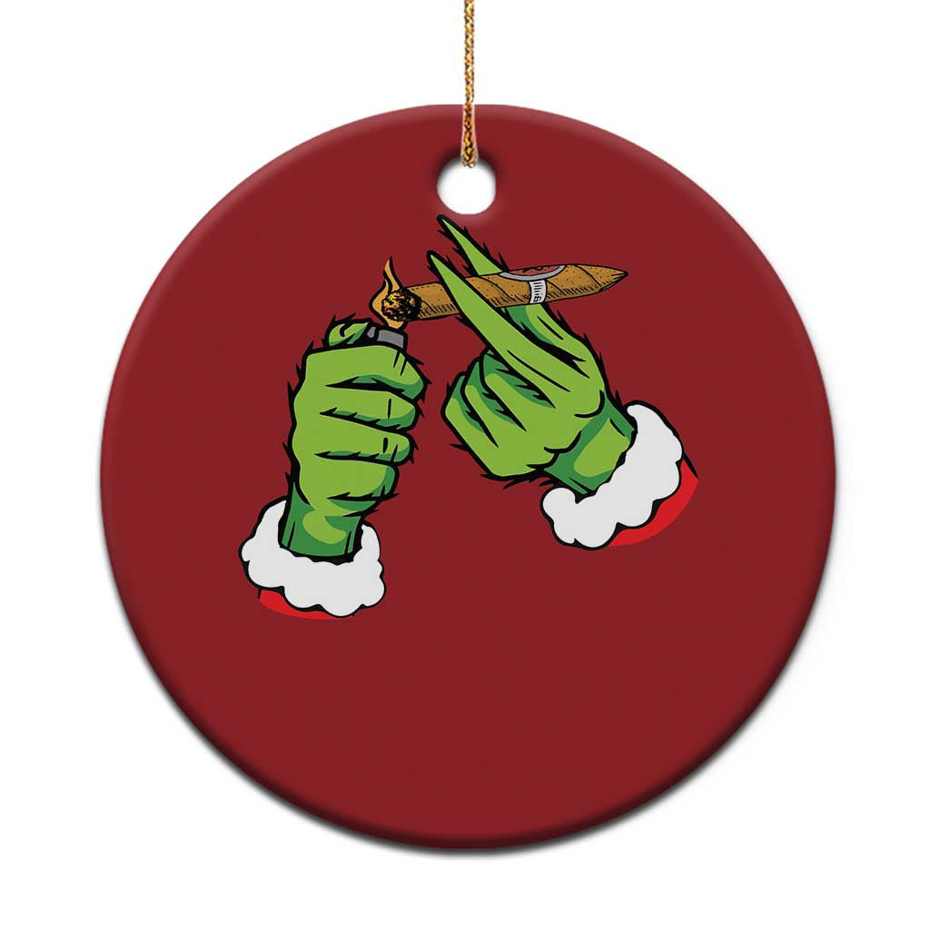 Pothead Xmas Christmas Ornament Cannabis Weed Adult Christmas Party - Wonder Print Shop