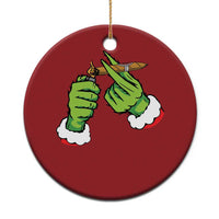 Pothead Xmas Christmas Ornament Cannabis Weed Adult Christmas Party - Wonder Print Shop
