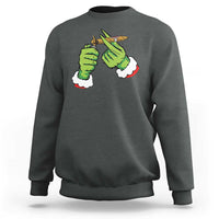 Pothead Christmas Sweatshirt Cannabis Weed Adult Christmas Party - Wonder Print Shop