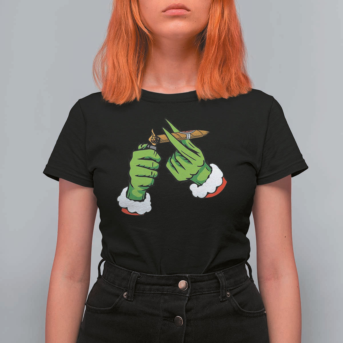 Pothead Christmas T Shirt For Women Cannabis Weed Adult Christmas Party - Wonder Print Shop