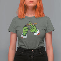 Pothead Christmas T Shirt For Women Cannabis Weed Adult Christmas Party - Wonder Print Shop