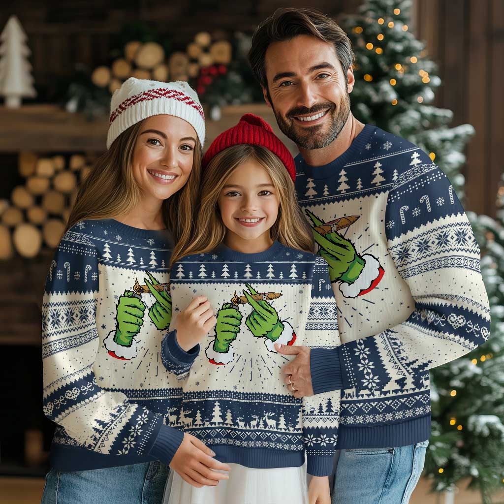 Pothead Ugly Christmas Sweater Cannabis Weed Adult Christmas Party - Wonder Print Shop