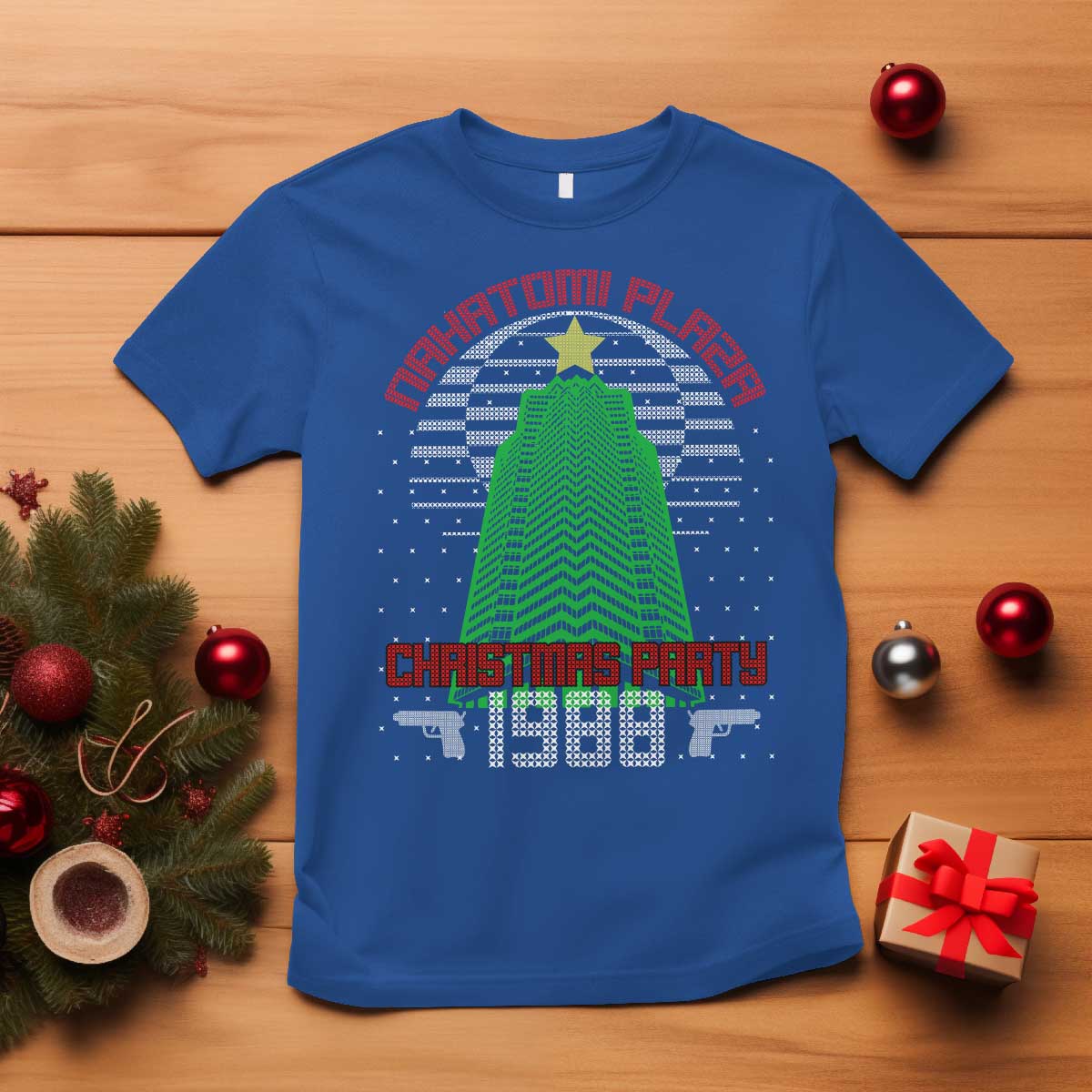 Nakatomi Plaza Christmas Party 1988 T Shirt Xmas Gift Funny 80's Die Movie Bruce - Wonder Print Shop