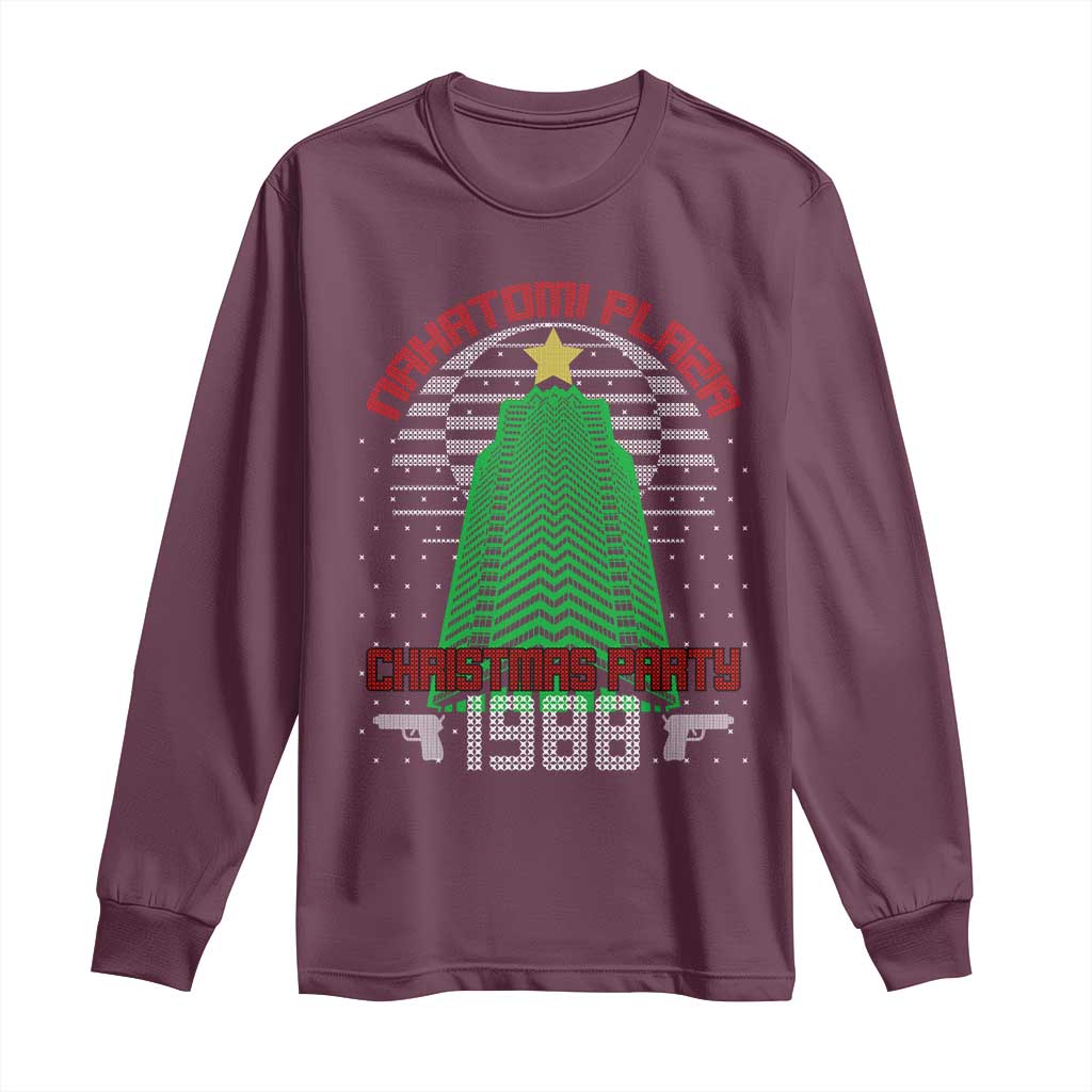 Nakatomi Plaza Christmas Party 1988 Long Sleeve Shirt Xmas Gift Funny 80's Die Movie Bruce