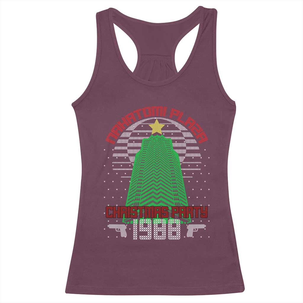 Nakatomi Plaza Christmas Party 1988 Racerback Tank Top Xmas Gift Funny 80's Die Movie Bruce