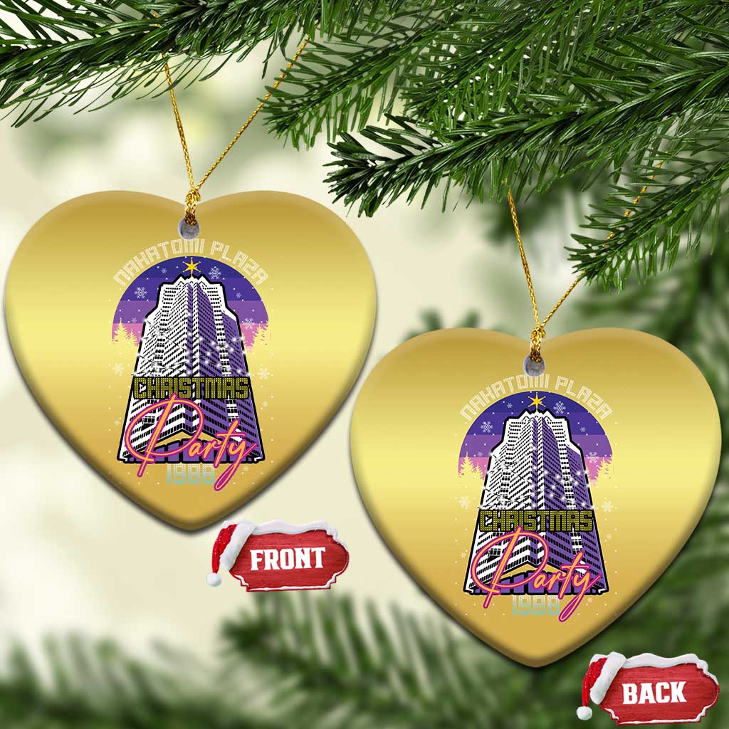 Nakatomi Plaza Xmas Party 1988 Christmas Ornament Funny 80's Movie Ugly Xmas Gift - Wonder Print Shop