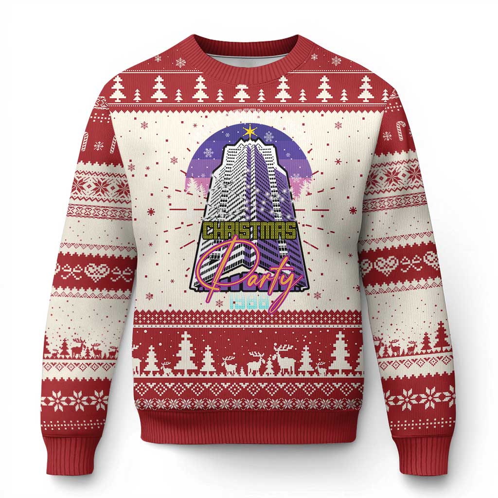 Nakatomi Plaza Xmas Party 1988 Ugly Christmas Sweater Funny 80's Movie Ugly Xmas Gift - Wonder Print Shop
