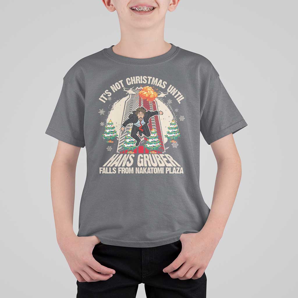 Christmas Nakatomi Plaza T Shirt For Kid Hans Gruber Xmas Party 2024 - Wonder Print Shop