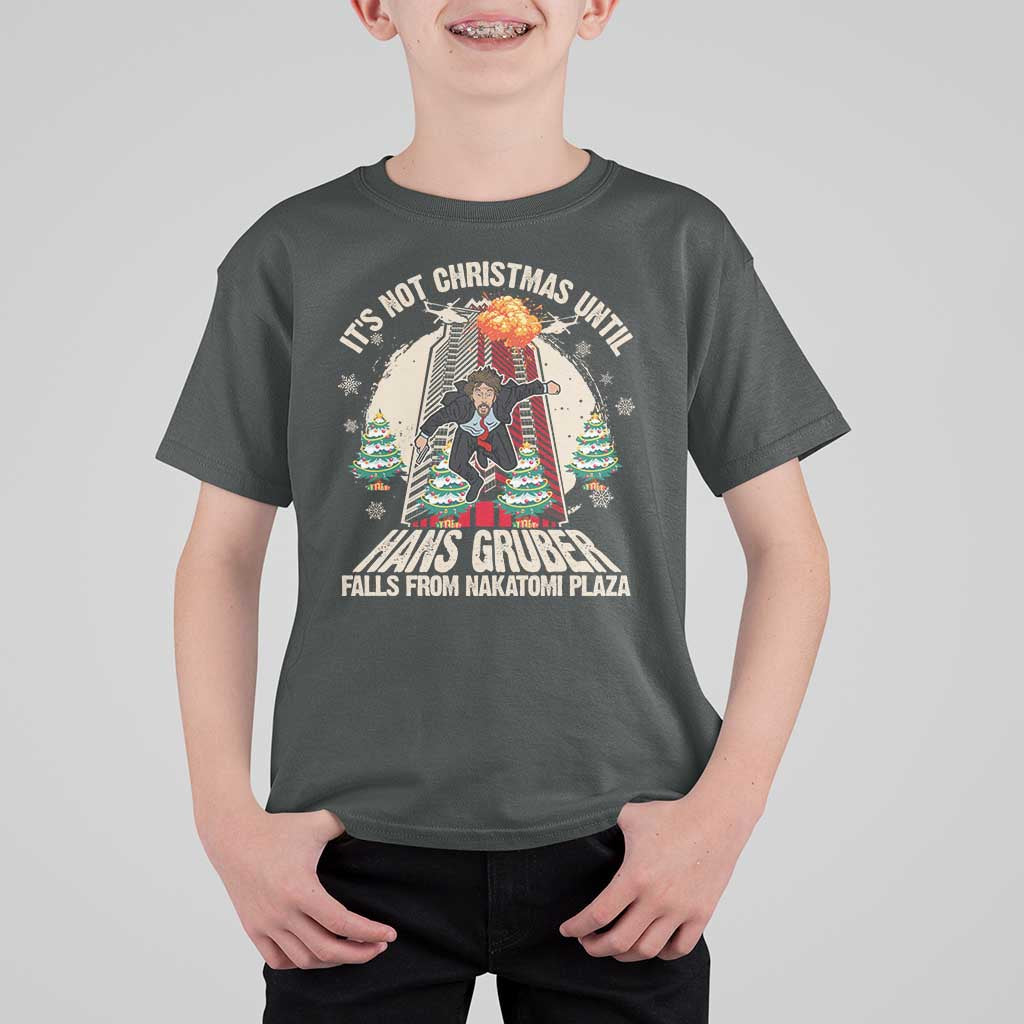 Christmas Nakatomi Plaza T Shirt For Kid Hans Gruber Xmas Party 2024 - Wonder Print Shop