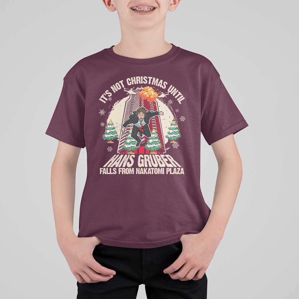 Christmas Nakatomi Plaza T Shirt For Kid Hans Gruber Xmas Party 2024 - Wonder Print Shop