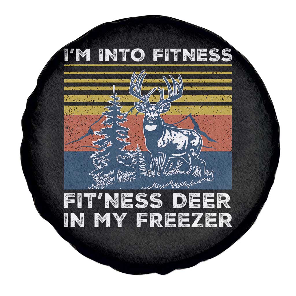 Hunting Spare Tire Cover I'm Into Fitness Fit'ness Deer In My Freezer Gift for Hunter