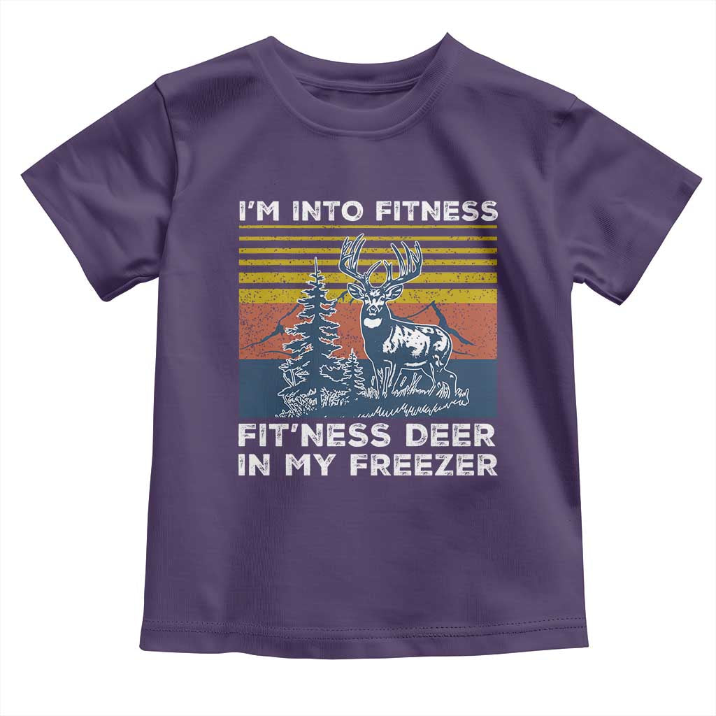 Hunting Toddler T Shirt I'm Into Fitness Fit'ness Deer In My Freezer Gift for Hunter
