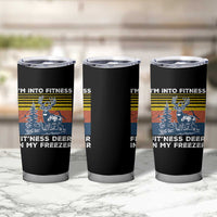 Hunting Tumbler Cup I'm Into Fitness Fit'ness Deer In My Freezer Gift for Hunter