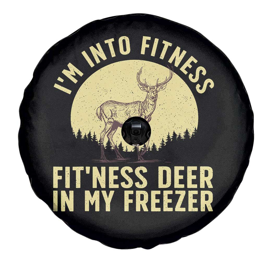 Hunting Spare Tire Cover I'm Into Fitness Fit'ness Deer In My Freezer Deer Hunter